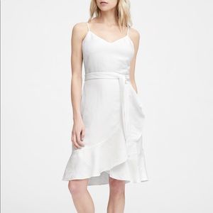 Banana Republic White Linen Blend Dress